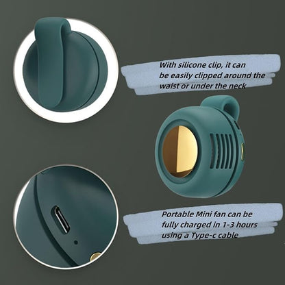 Portable Silent Mini Bladeless Fan Clip On, Mini Clip On Fan - Image 4