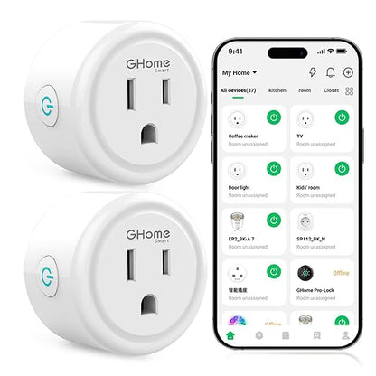 GHome Smart Plug, WiFi Smart Plugs Compatible by GhomeSmart