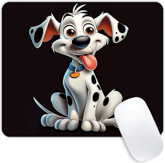 Square Mouse Pad Cute Cartoon Dog-1, Gaming Mouse Pads by Goodsprout