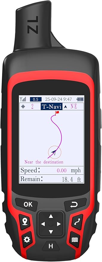A6 Handheld GPS for Hiking, Rugged and Compact GPS Navigator by NiesahYan