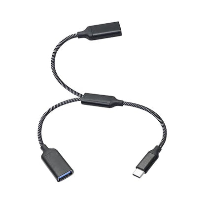 USB Splitter Cable 1FT, USB Type C Male to Dual USB A Female Y Splitter Adapter by Unknown
