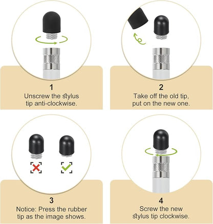 MECCANIXITY 40Pcs Replacement Stylus Pen Tips 4.5mm Conductive Capacitive Touch - Image 4
