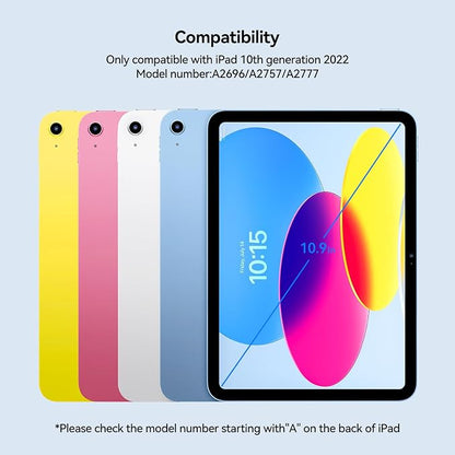 iPad 10th Generation Keyboard Case: Bluetooth Rechargeable Magic-Style Keyboard - Image 2