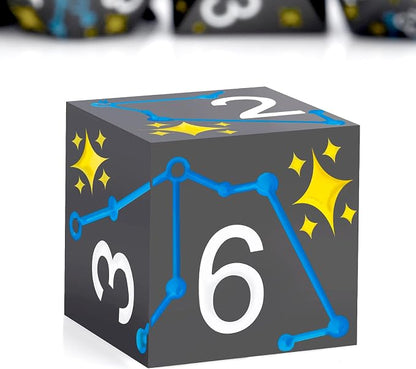 PJOY Metal Dice Set D&D Star DND Dice Set Polyhedral Dice - Image 9