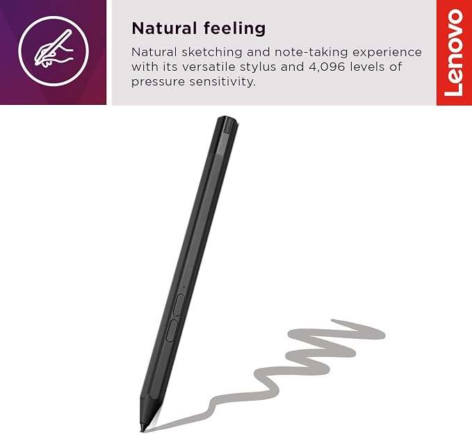 Lenovo Precision Pen 2 – USB-C Charging – Tilt Recognition & Yoga Laptop Sleeve - Image 4