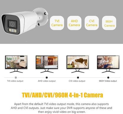 5MP Bullet TVI CCTV Security Analog Camera, 2.8mm Lens, 100° Wide Viewing Angle - Image 5