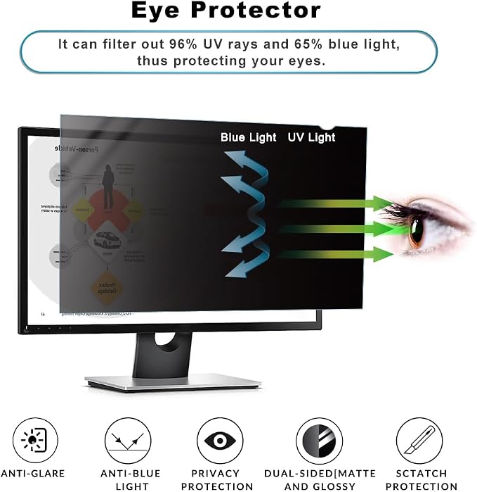 22 inch Computer Privacy Screen Filter - Image 5