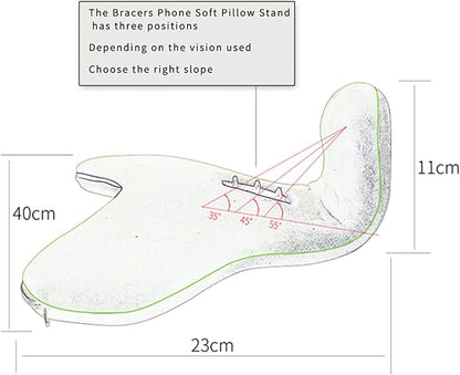 Soft Pillow for ipads, Universal ipad Tablet Reading Stand Pillow Holder as - Image 6