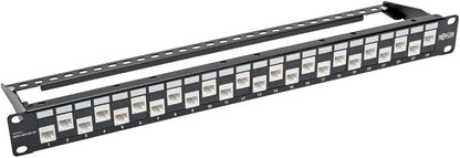 TRIPP LITE 24-Port Cat6a Cat6 Cat5e Feed-Through Patch Panel Offset w/Cable - Image 4
