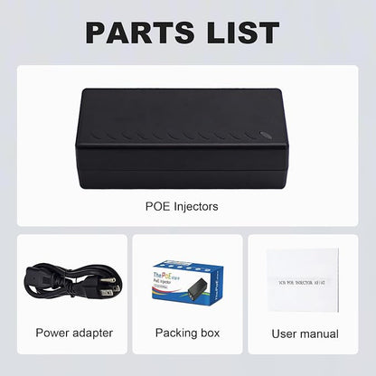 Gigabit PoE+ Injector Adapter - 30W 48V Power Over Ethernet Plus - - Image 6