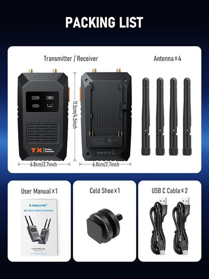 Lemorele Wireless HDMI Transmitter and Receiver, Plug and Play HDMI Local - Image 9