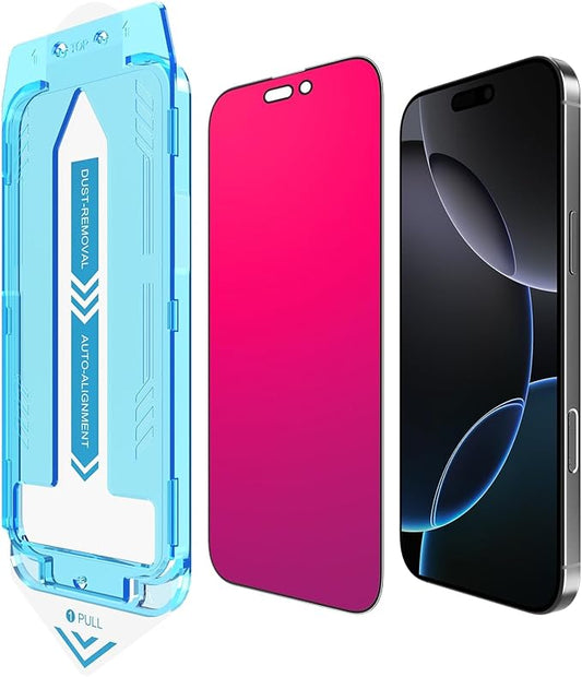 EGKimBa for iPhone 17 Pro Privacy Screen Protector, Gradient Color Tempered by RainbowColorful