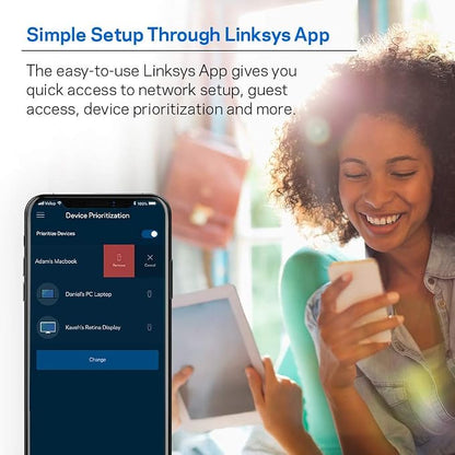 Linksys Velop Mesh Home WiFi System, 000 Sq. ft Coverage, 20+ Devices, Speeds - Image 4