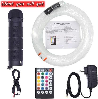 Starlight Headliner Kit 400 Strands 0.03in 9.8ft Fiber Optic Light Car Ceiling - Image 7