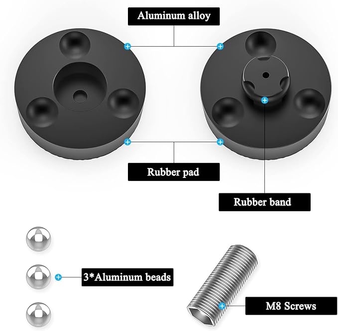 Audiocrast 4X HiFi Speaker Spikes 40×23mm Speaker Stand Feet Pads HiFi Shock - Image 3
