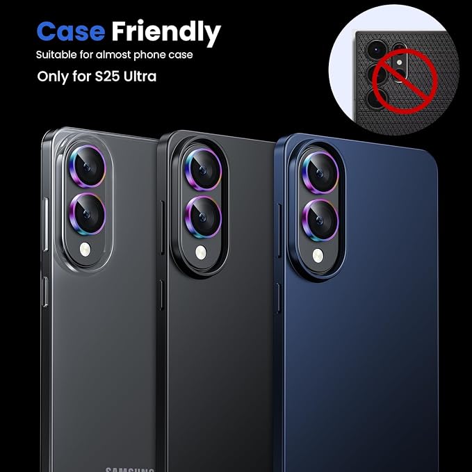 WSKEN for Samsung Galaxy S25 Edge Camera Lens Protector - Image 5