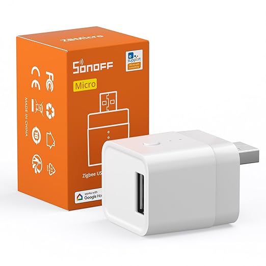 SONOFF Zigbee Smart USB Outlet, 5-22V DC Outlet Timer Smart Switch, Smart Home by SONOFF