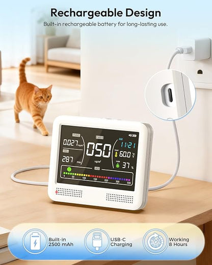 16-in-1 Air Quality Monitor Indoor, CO2 Monitor - Image 8