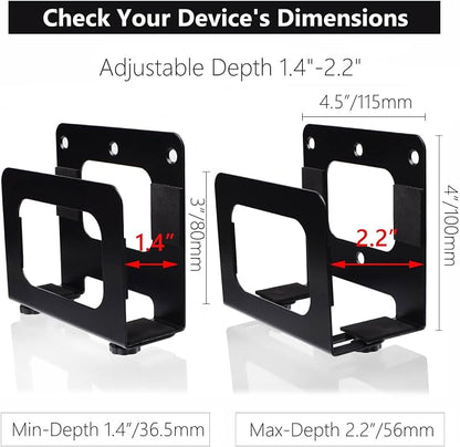 Adjustable Cable Box Wall Mount Small Device Modem Wall Mount Holder - Image 3