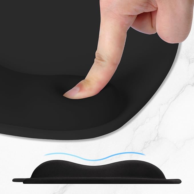 ITNRSIIET Ergonomic Mouse Pad, Cushioned Gel Wrist Rest, Non-Slip Base - Image 4
