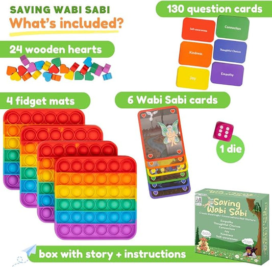 The Fidget Game Saving Wabi Sabi -130 Fun Conversation Cards & Challenges - Image 2