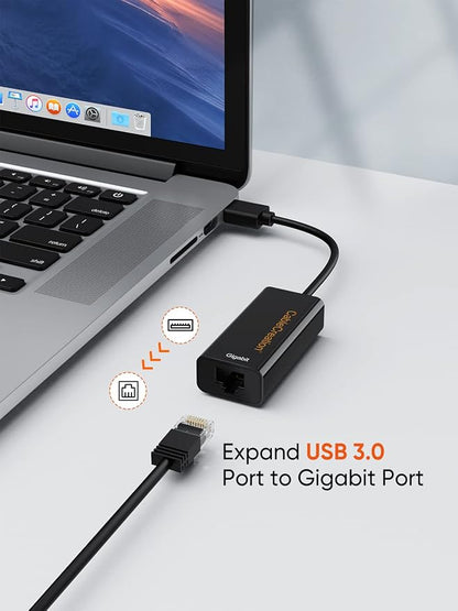 USB to Ethernet Adapter, CableCreation USB 3.0 to 10/100/1000 Gigabit Wired LAN - Image 2