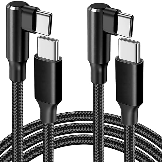 100W 2 Pack 3+6FT Type C to Type C Fast Charging Cable USBC to USBC Cord 90 by Souina