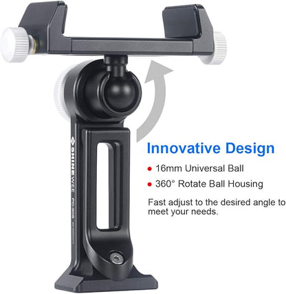 Metal Phone Tripod Mount Adapter, Arca Dovetail and 1/4" Screw Mount, - Image 5
