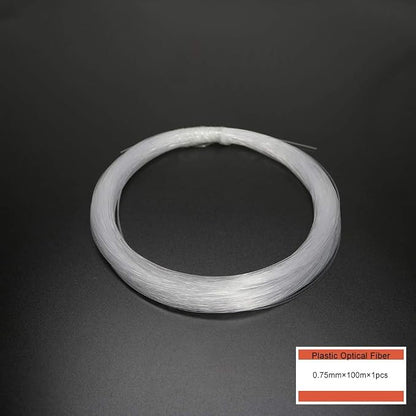 AZIMOM PMMA Plastic End Glow Fiber Optic Cable 0.75mm 100m/Roll - Image 4