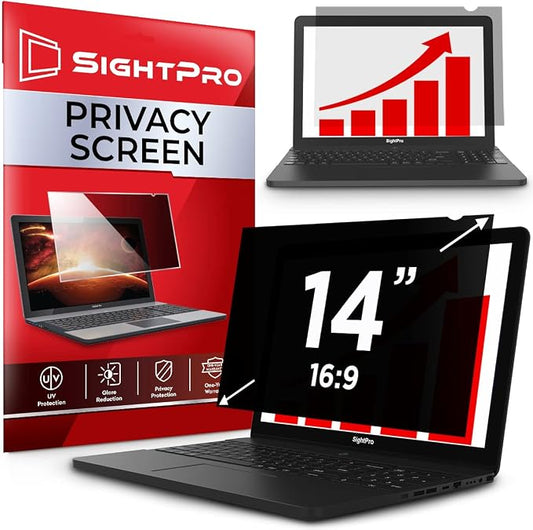 14 Inch 16:9 Laptop Privacy Screen Filter by SightPro