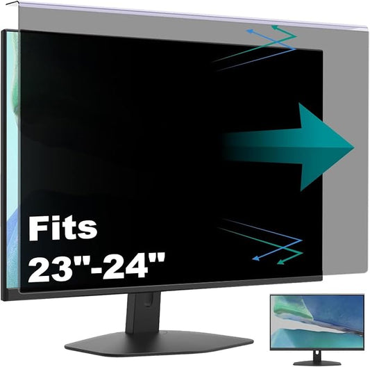 Hanging Computer Privacy Screen Protector Shield Compatible by Pozlle