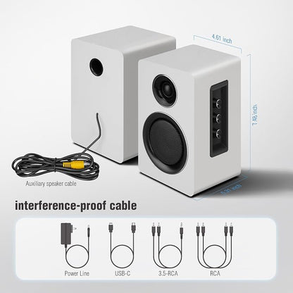 Computer Speakers for Desktop PC, Active Bookshelf Speaker - Image 7