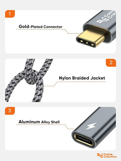 CableCreation USB C to 3.5mm Headphone and Charger Adapter - Image 8
