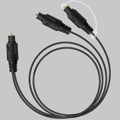 1x2 Digital Audio Splitter Cable, Toslink Digital Fiber Optic Audio Splitter 1 by Bangun