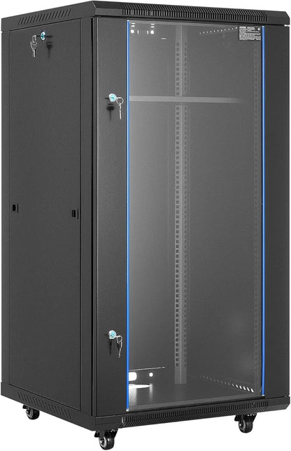 VEVOR 22U Server Rack Cabinet, Network Cabinet Wall Mount, 23.6 in Depth by VEVOR
