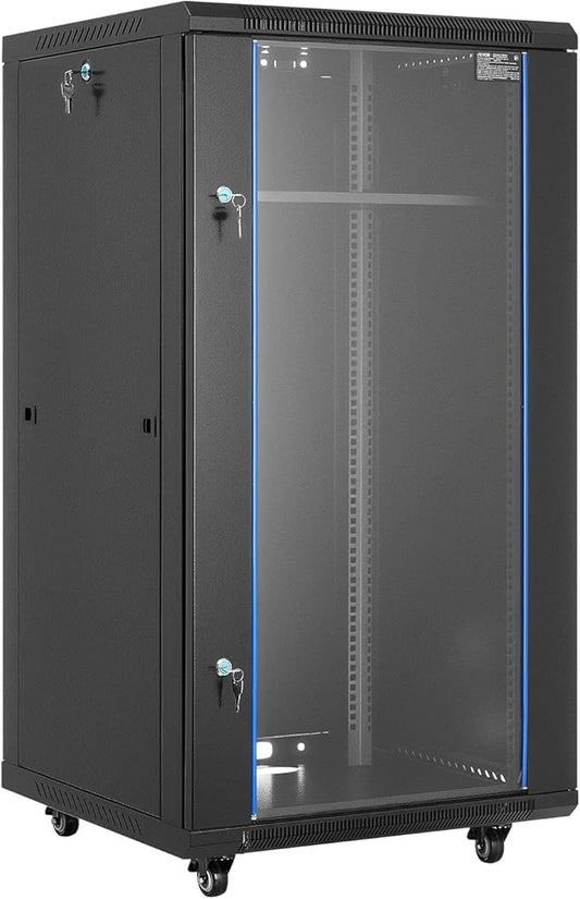 VEVOR 22U Server Rack Cabinet, Network Cabinet Wall Mount, 23.6 in Depth by VEVOR