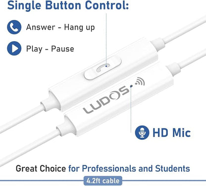 LUDOS Ultra USB C Headphones for iPhone 16 15 Pro Max Plus iPad Pro, 5 Years - Image 3
