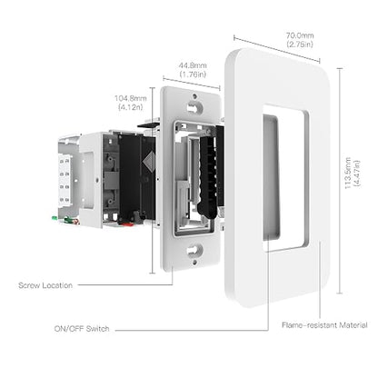 MOES WiFi Smart Light Switch No Neutral Wire, No Capacitor, No hub Required - Image 8