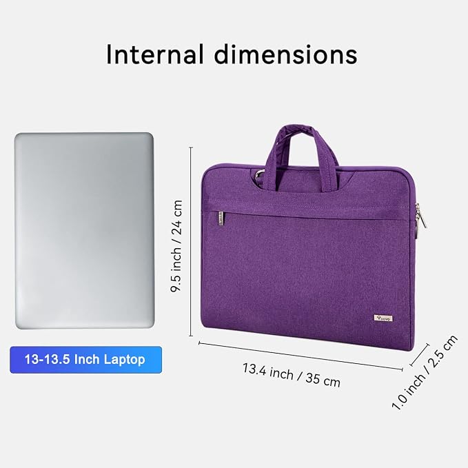 Voova Laptop Bag 13 14 Inch for Women, Waterproof Computer Sleeve Carrying Case - Image 8