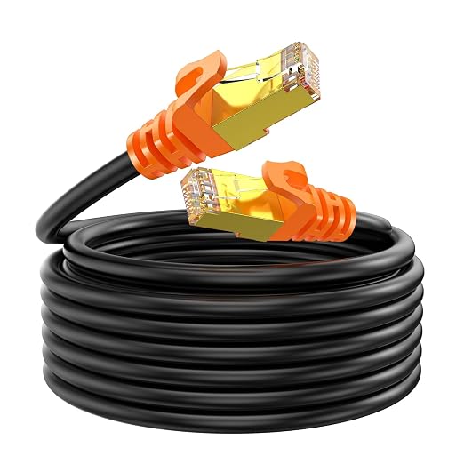 200 ft Cat 7 Ethernet Cable, Outdoor and Indoor LAN Cord by Concentrated%2Fprofessional%2Ffocu