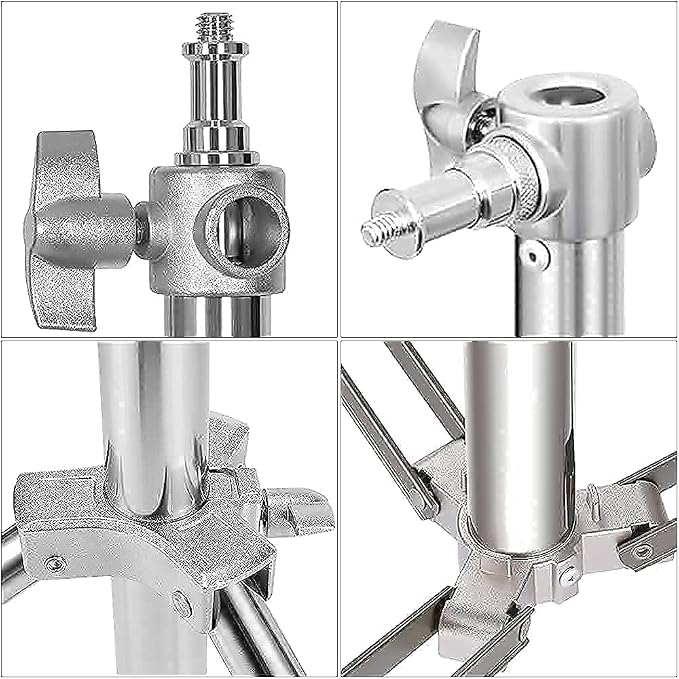Stainless Steel Photography Video Tripod Stand, Spring Cushioned Heavy Duty - Image 8