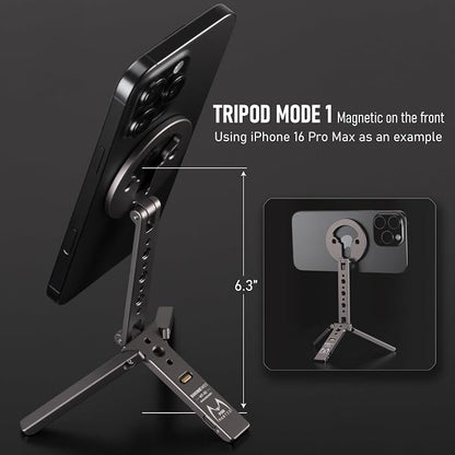 Magnetic Tripod for iPhone 12/13/14/15/16 & MagSafe Cases | Handy Phone Stand | - Image 3