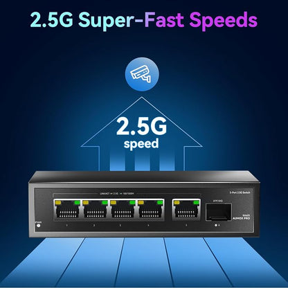 6 Port 2.5Gb Unmanaged Ethernet Switch - Image 3