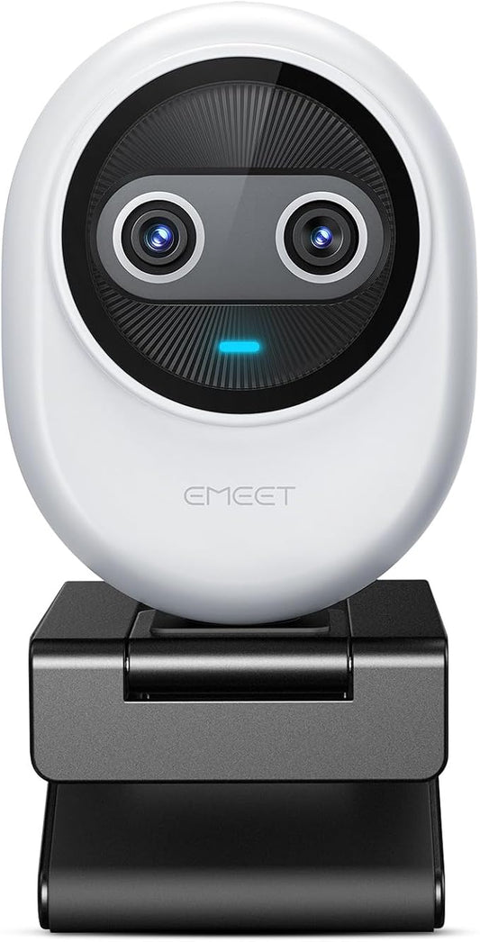 EMEET Piko 4K Webcam for Streaming, World’s 1st Dual-Camera AI-Powered 4K by EMEET