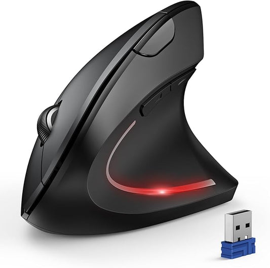 TECKNET Ergonomic Mouse, Wireless Bluetooth Vertical Mouse, 4800 DPI Optical by Tecknet