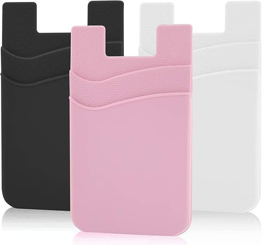 SS Phone Wallet, Phone Card Holder Pocket Pouch Stick on by SS