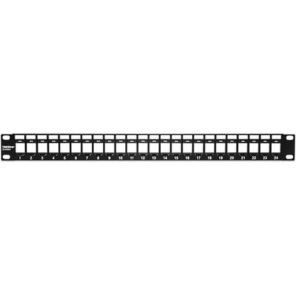 TRENDnet 24-Port Blank Keystone 1U Patch Panels, 1U 19" Metal Rackmount Housing - Image 9
