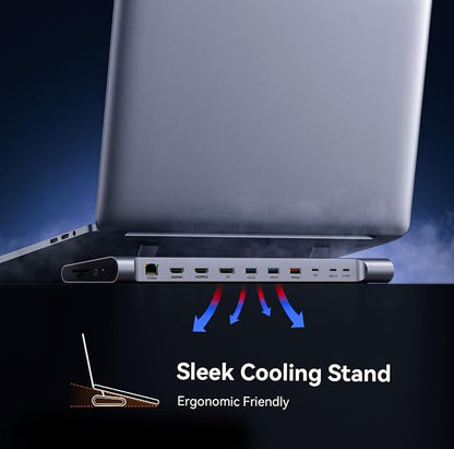 TobenONE USB-C Docking Station 3 Monitors & Dual Monitor, Laptop Dock Stand - Image 8