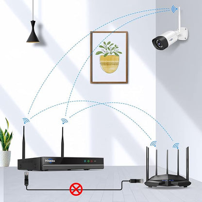 Hiseeu 2.5K 5MP WiFi Security Camera System Outdoor, Expandable 16CH 8MP NVR - Image 8