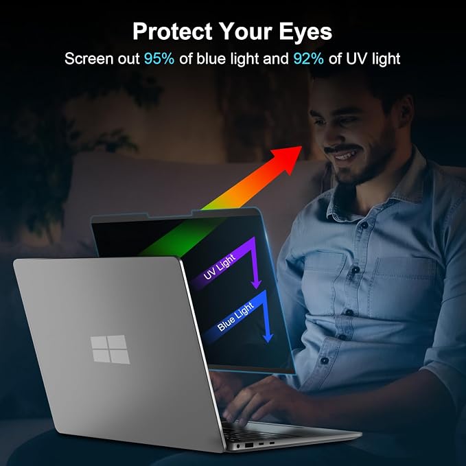 Magnetic Privacy Screen for 13.5 Inch Microsoft Surface Laptop 4/3/2, Removable - Image 4